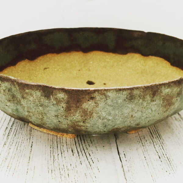 Bonsai pot - oval matt glazed by dei ceramics