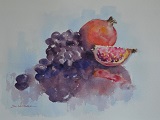 Pomegranate & Grapes
