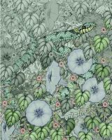 Grass Snake and Bindweed