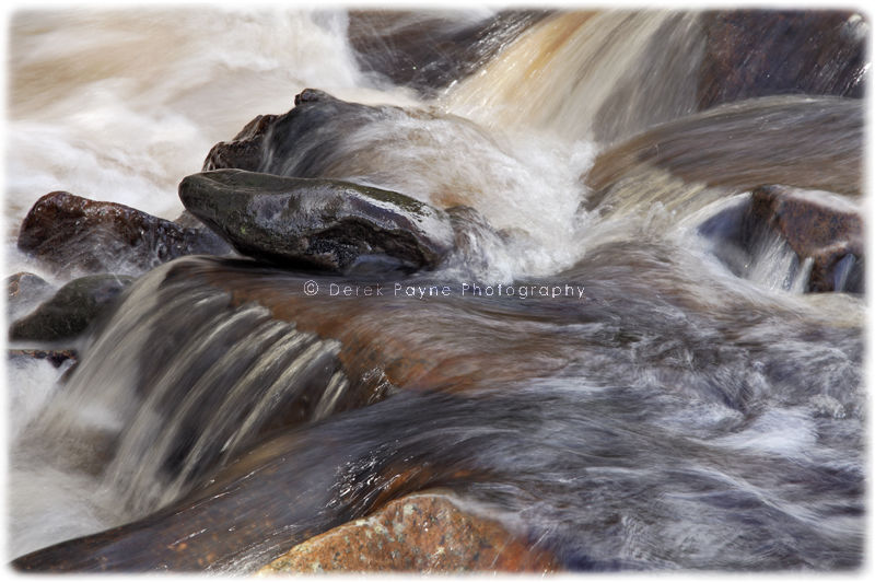 Flowing Water of the River Ashop.