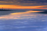 Dawn reflection. West Wittering, West Sussex