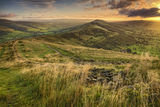 View of Hollins Cross from Mam Tor at Sunrise