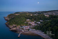 Babbacombe Beach at Twilight A 022