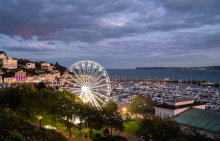 Torquay Harbour and Wheel at Twilight TW51