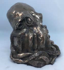 Octopus, cold cast bronze, - £100