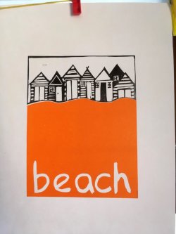Beach, (A4)