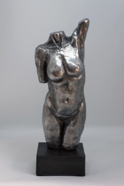 Torso, cold cast aluminium