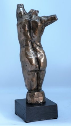 Twist, cold cast bronze