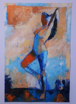 acrylic on paper, 30x50cm