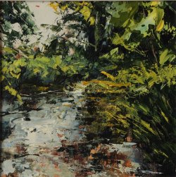 The Fowey, oil on board, 40x40cm (sold)