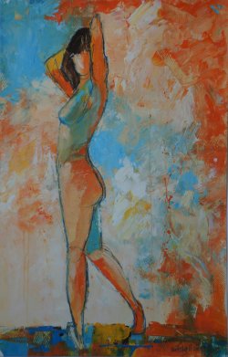 acrylic on paper, 30x50cm