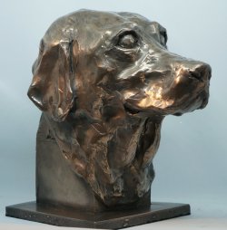 Molly, cold cast bronze, commission - NFS
