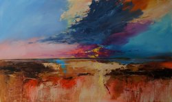 Sheppey Sky, oil on board, 100x60cm (sold)