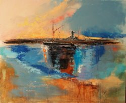 Heading Out, oil on board, 60x50cm - sold