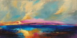 Afterglow, oil on canvas, 150x75cm - sold