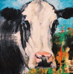 Moona, oil on canvas, 80x80cm  sold