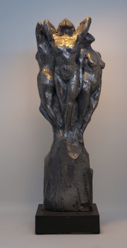 Daughters of Zeus, cold cast aluminium, approx 30cm tall - £90