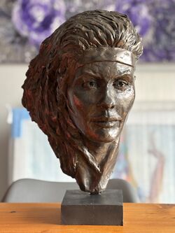 Hippolyta, cold cast bronze