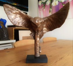 Boo!, cold cast bronze,approx 45cm tall - £100
