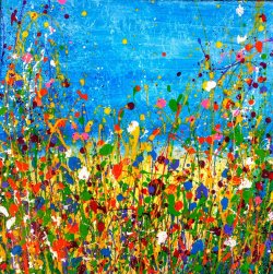 So Sweet Your Hue, acrylic on board, 40x40cm - £150 (sold)