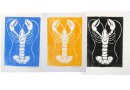 Lobster, each image A5 in A4 mount