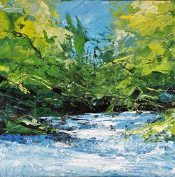 Memories of Aysgarth, oil on board, 30x30cm (sold)
