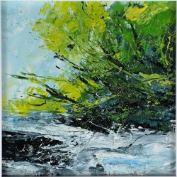 Woods and Water 2,oil on board, 20x20cm (sold)