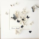 Like flowers our hearts, collage, 23x23cm