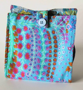 Azure Floral Make-Up Wallet