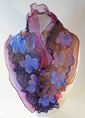 silk organza scarf