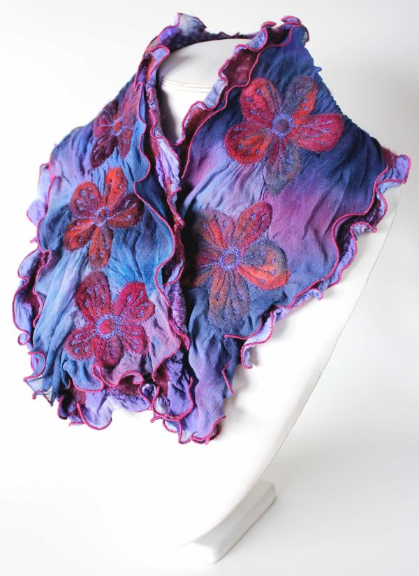 Fuchsia and Lavender Neckpiece