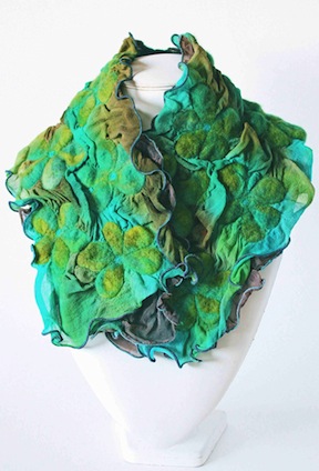 Viola Collection Mossy Violas Scarf