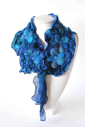Ocean Collection Lagoon Flowers Scarf