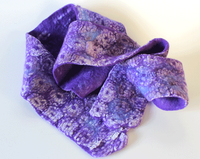 Vintage Lace Felted Scarf