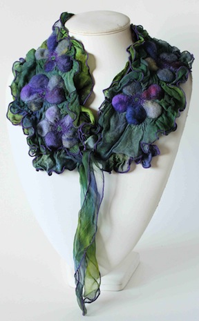 Viola Collection. Spring Violas Scarf