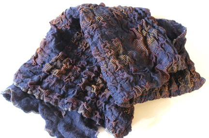 Felted chiffon Scarf