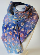 sunset felted silk velvet scarf