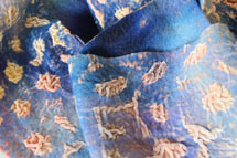 sunset felted velvet scarf detail
