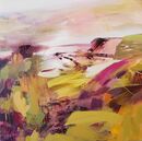All the Elements of Longing Seascape in ochres and pinks contemporary style