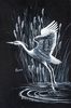 Heron taking off