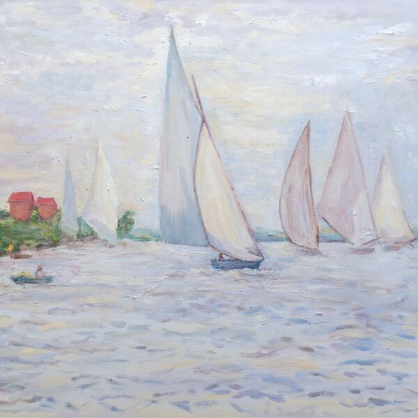 Inspired by C.Monet's Regatta at Argenteuil