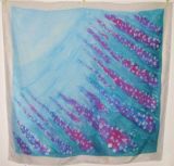 'Delphine' 2013 Habotai 8 batik 90x90cm SOLD