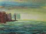 Old Man of Hoy 1, acrylic on board