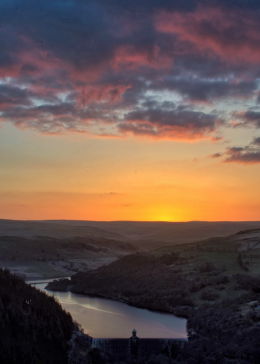 Resevoir sunset