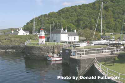 The Crinan Canal sea lock