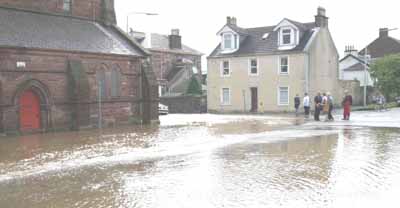 Flooded street