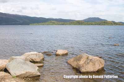 View east from the Lodge on the Loch