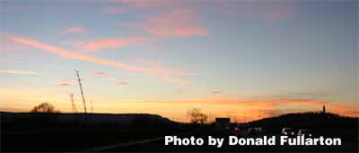 Wallace Monument at dusk