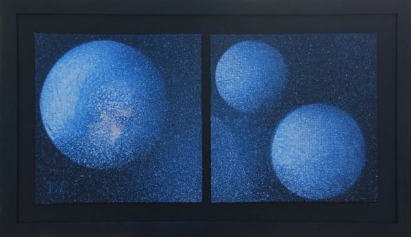 Blue Moons Diptych