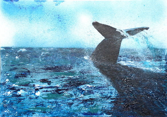 Blue Whale Diving